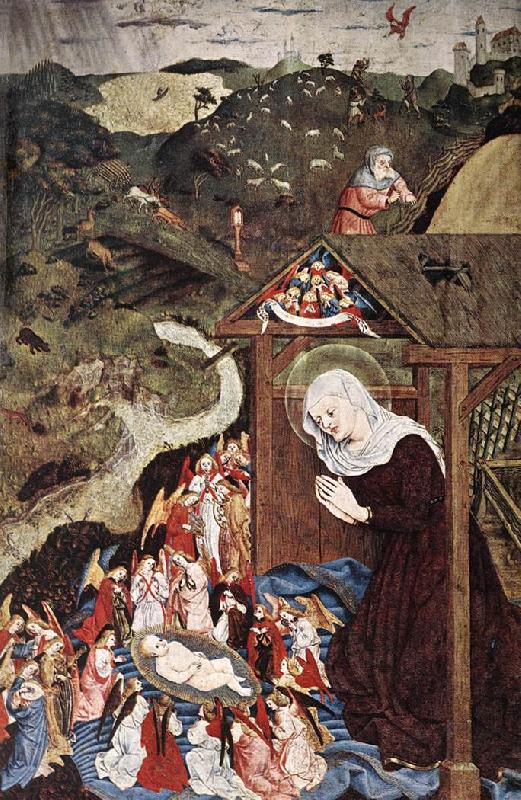 MASTER of the Polling Panels Adoration of the Child Germany oil painting art